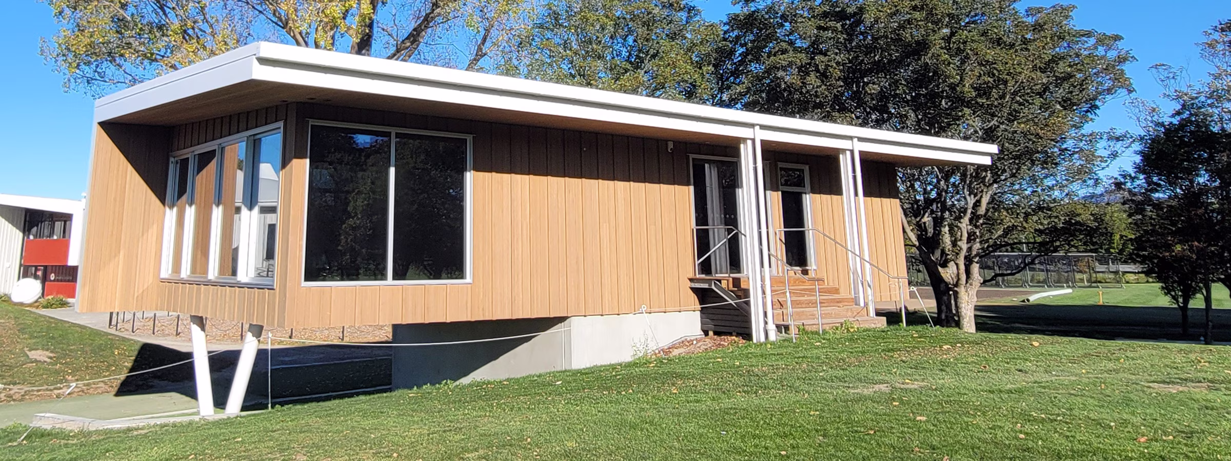 Hagley Park Staff Building - Front side view