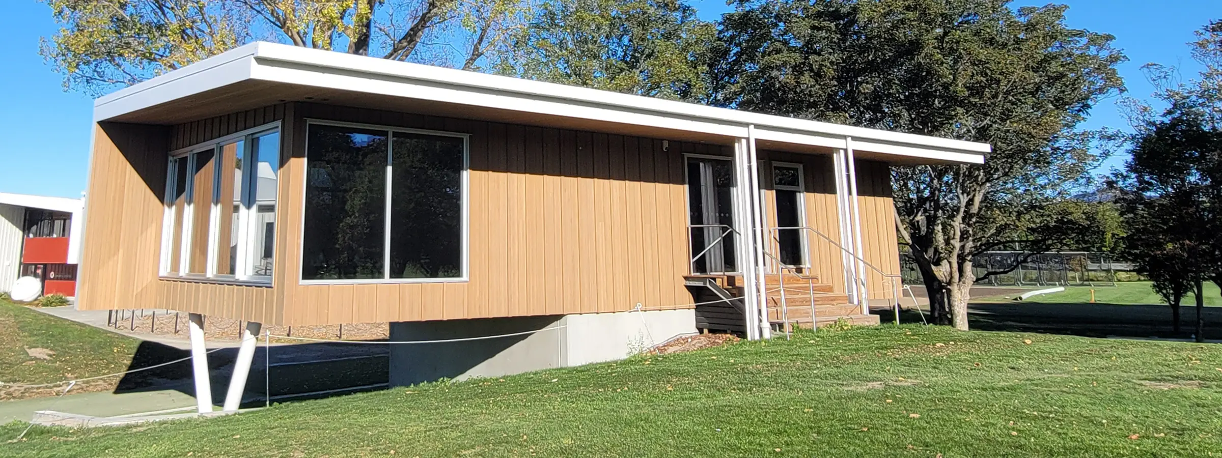 Hagley Park Staff Building - Front side view