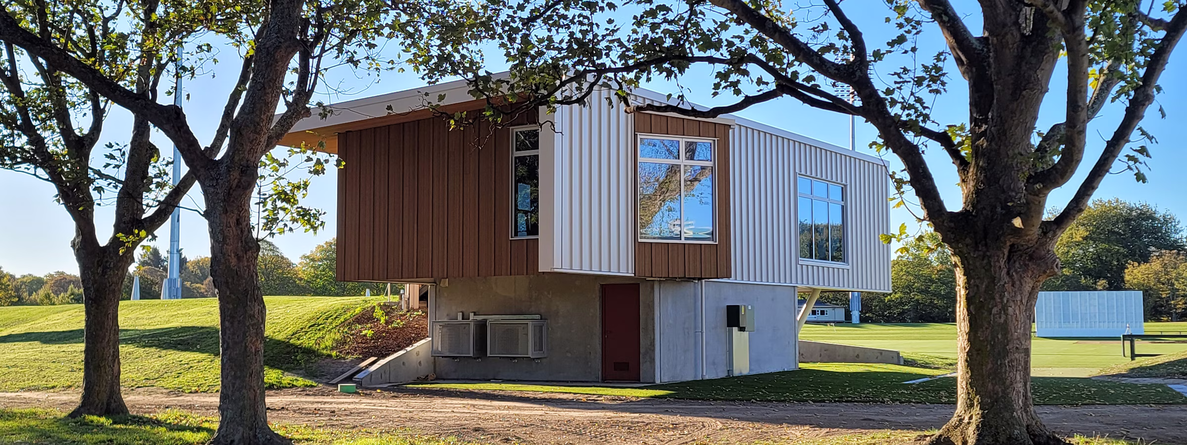 Hagley Park Staff Building - Back side view