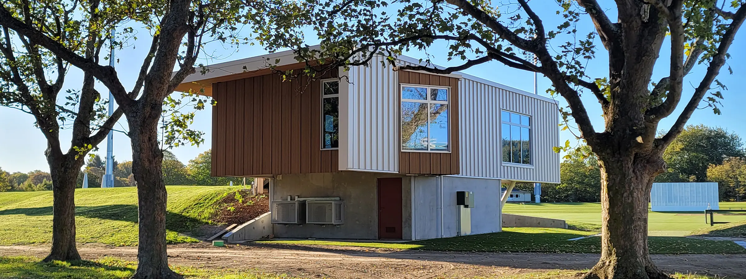 Hagley Park Staff Building - Back side view