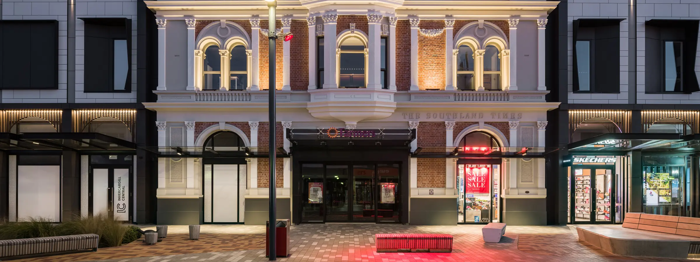 Invercargill Central Business District Constructed by Amagamated Builders Limited ABL
