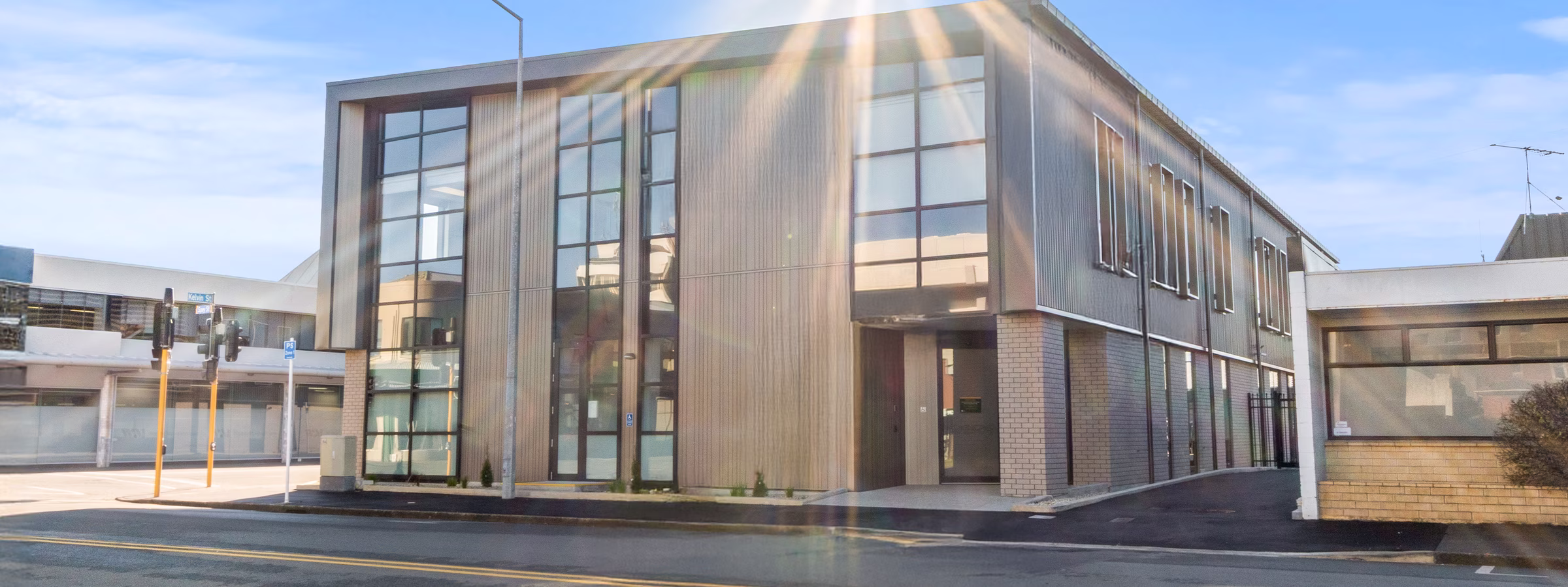 DOC Building Exterior Sun