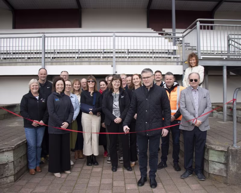 Councillors, staff and lease holding clubs gathered on Thursday to mark the reopening of Surrey Park Grandstand.