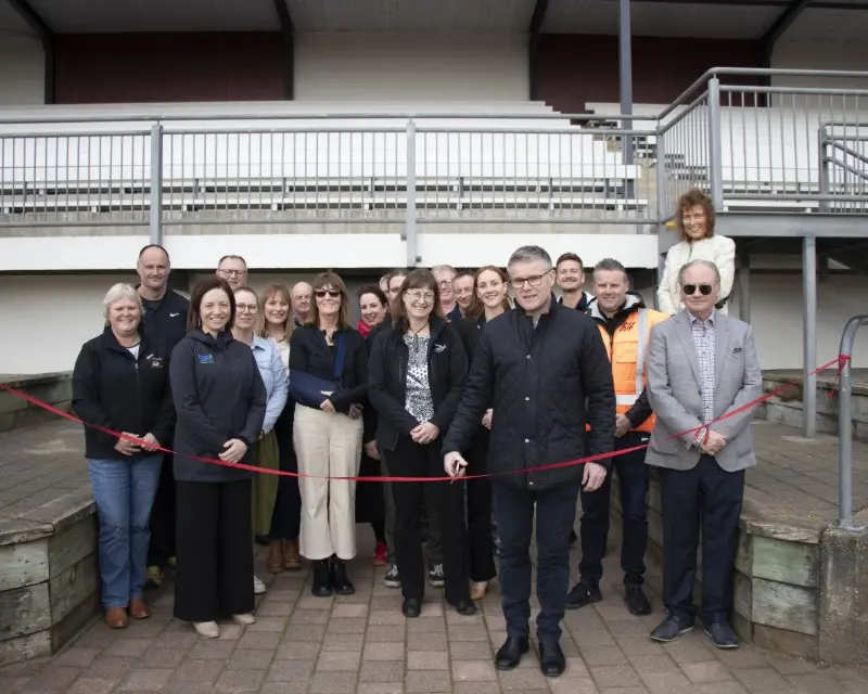 Councillors, staff and lease holding clubs gathered on Thursday to mark the reopening of Surrey Park Grandstand.